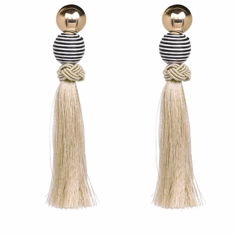 NEW Handmade Statement Long Tassel Earrings